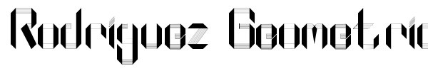 Rodriguez GeometricPaper font preview